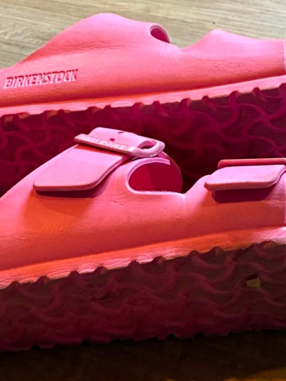 Birkenstock Arizona Essentials EVA Candy Pink Women Sandals Size 8 EU 39 - Picture 5 of 5